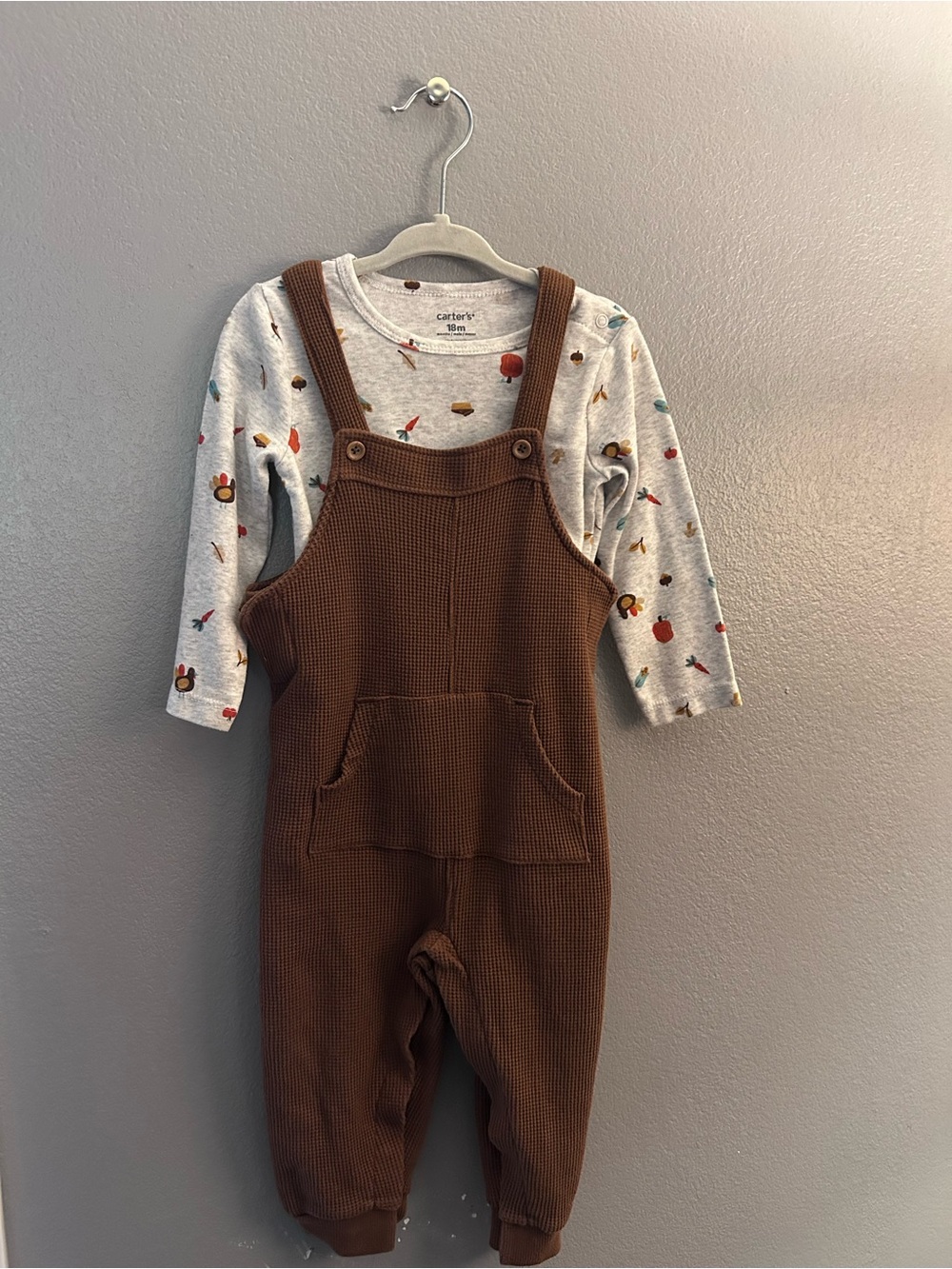 Carter's Knit Overalls outfit